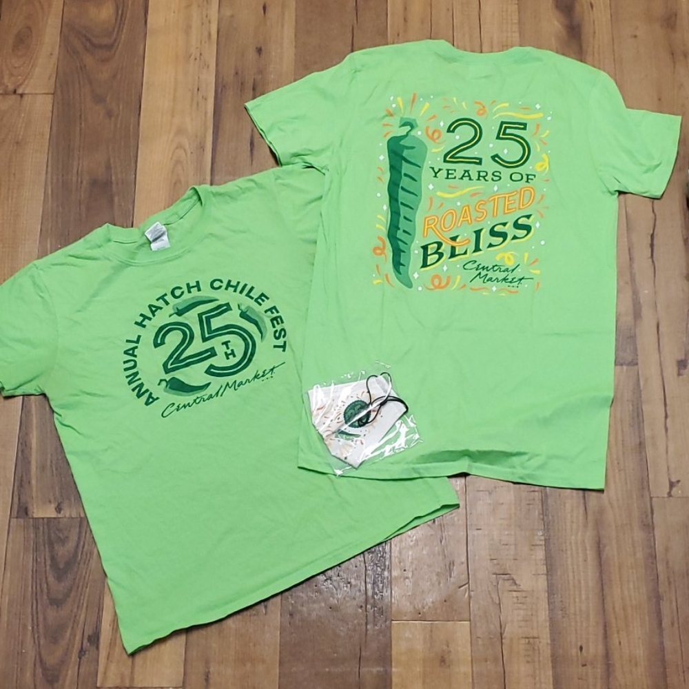 🌶️2 Hatch Pepper Fest shirts with mask🌶️